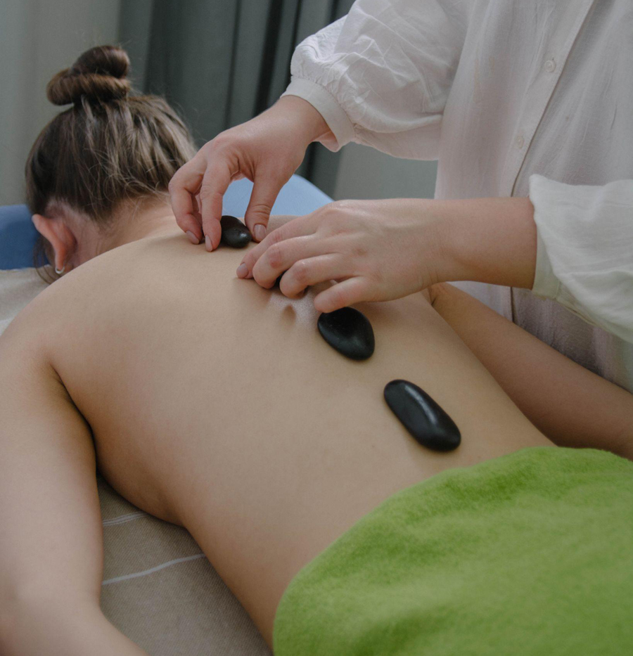 Hot stone massage